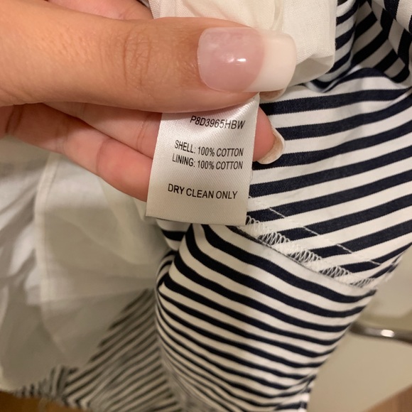 Parker One Shoulder Striped Mini Dress NEW - Picture 4 of 5